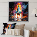 Rocketship Revelation I - Rocketship Canvas Wall Art