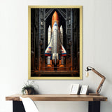 Rocketship Reverence I - Rocketship Canvas Wall Art