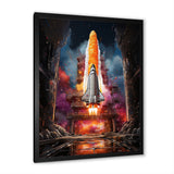 Rocketship Rhythm I - Rocketship Canvas Wall Art