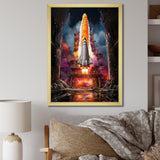 Rocketship Rhythm I - Rocketship Canvas Wall Art