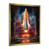 Rocketship Rhythm I - Rocketship Canvas Wall Art