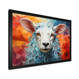 Sheep Serenity Geometric - Multi-Color Sheep Wall Art