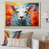 Sheep Serenity Geometric - Multi-Color Sheep Wall Art