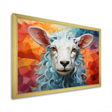 Sheep Serenity Geometric - Multi-Color Sheep Wall Art