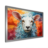 Sheep Serenity Geometric - Multi-Color Sheep Wall Art