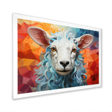 Sheep Serenity Geometric - Multi-Color Sheep Wall Art