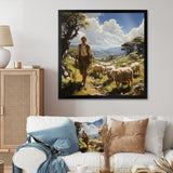 The Shepherds Song - Sheep Canvas Wall Art
