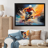 Skateboard Urban Pulse - Skateboard Canvas Wall Art