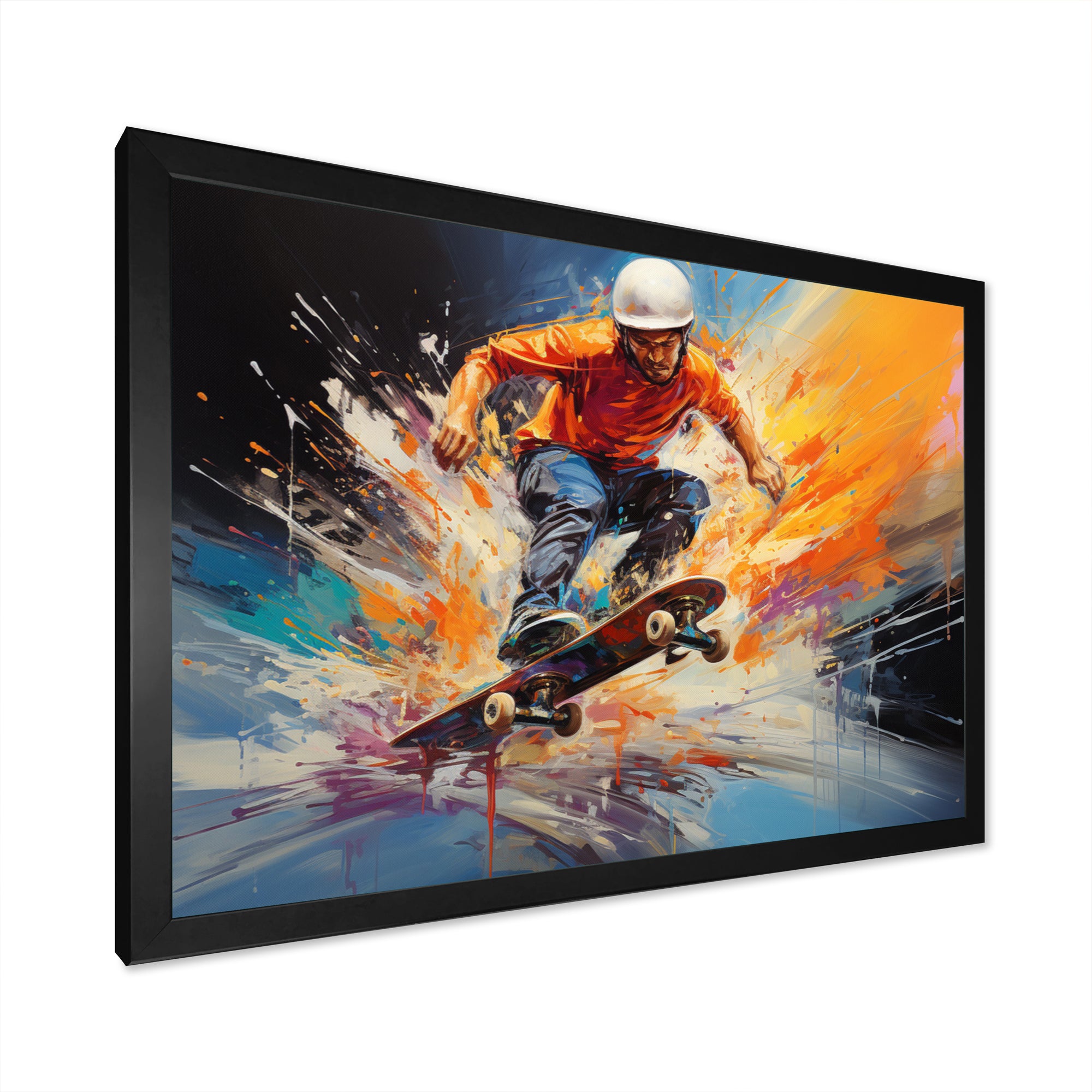 Skateboard Urban Pulse - Skateboard Canvas Wall Art