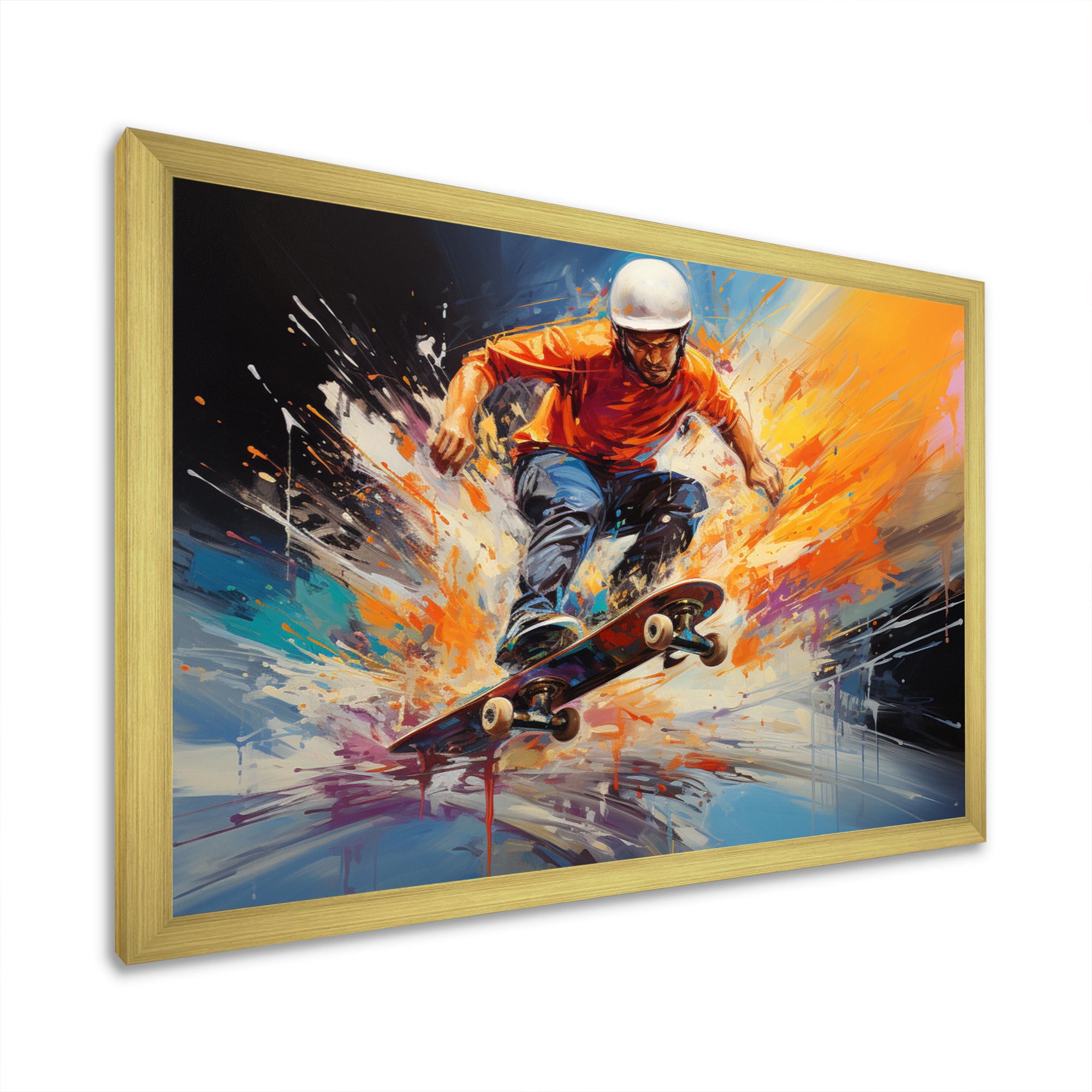Skateboard Urban Pulse - Skateboard Canvas Wall Art