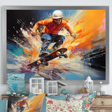 Skateboard Urban Pulse - Skateboard Canvas Wall Art