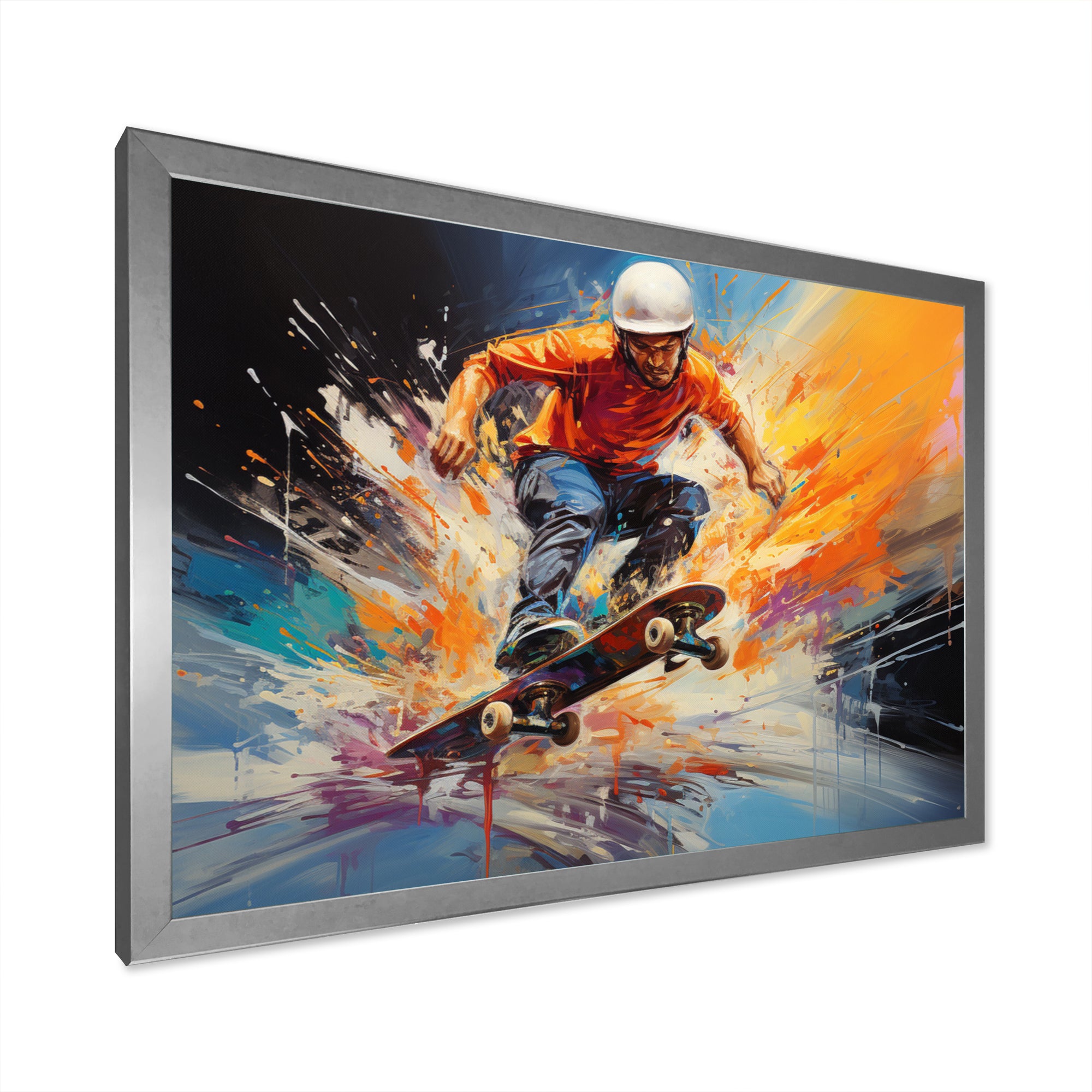 Skateboard Urban Pulse - Skateboard Canvas Wall Art