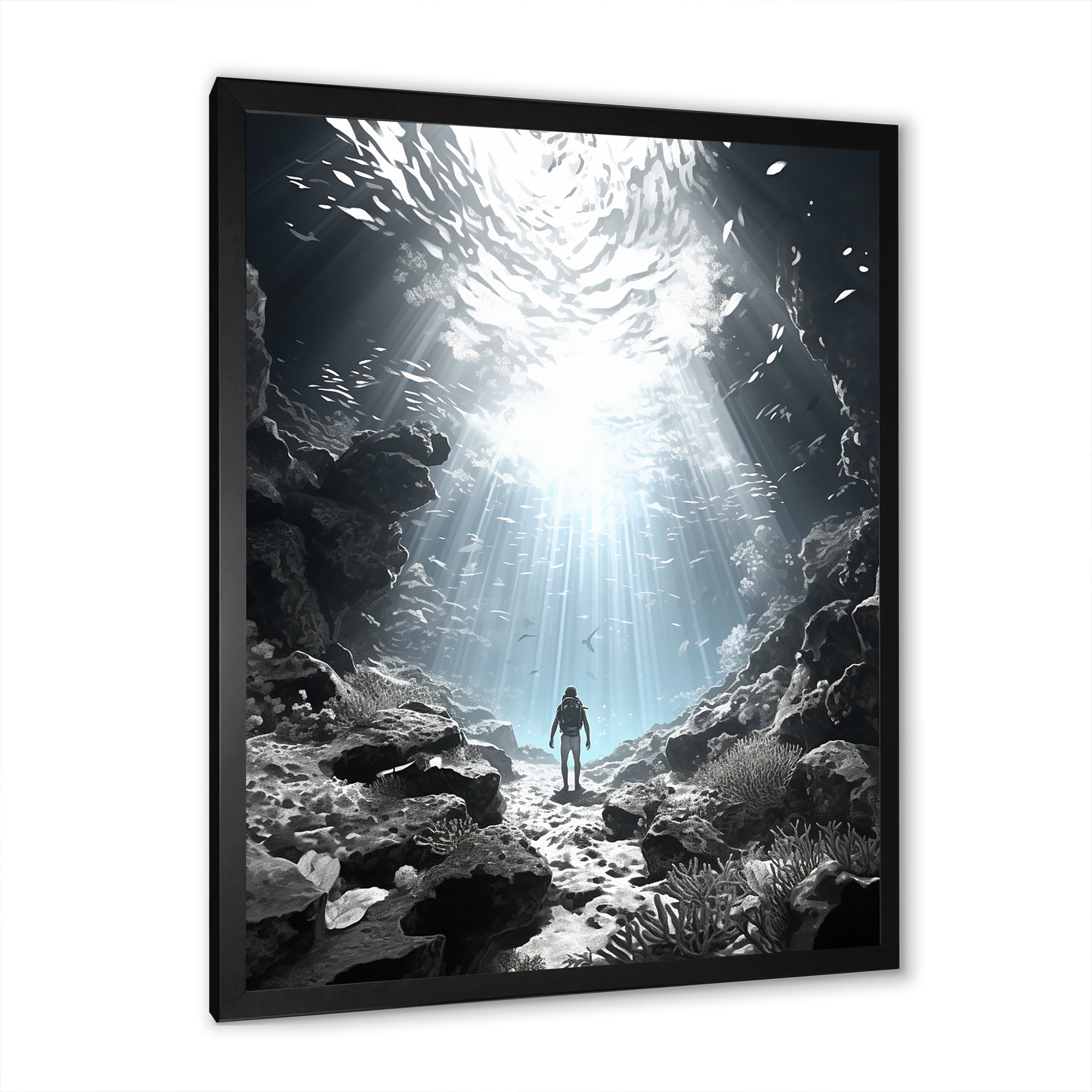 Snorkeling Underwater Adventure I - Snorkeling Canvas Wall Art