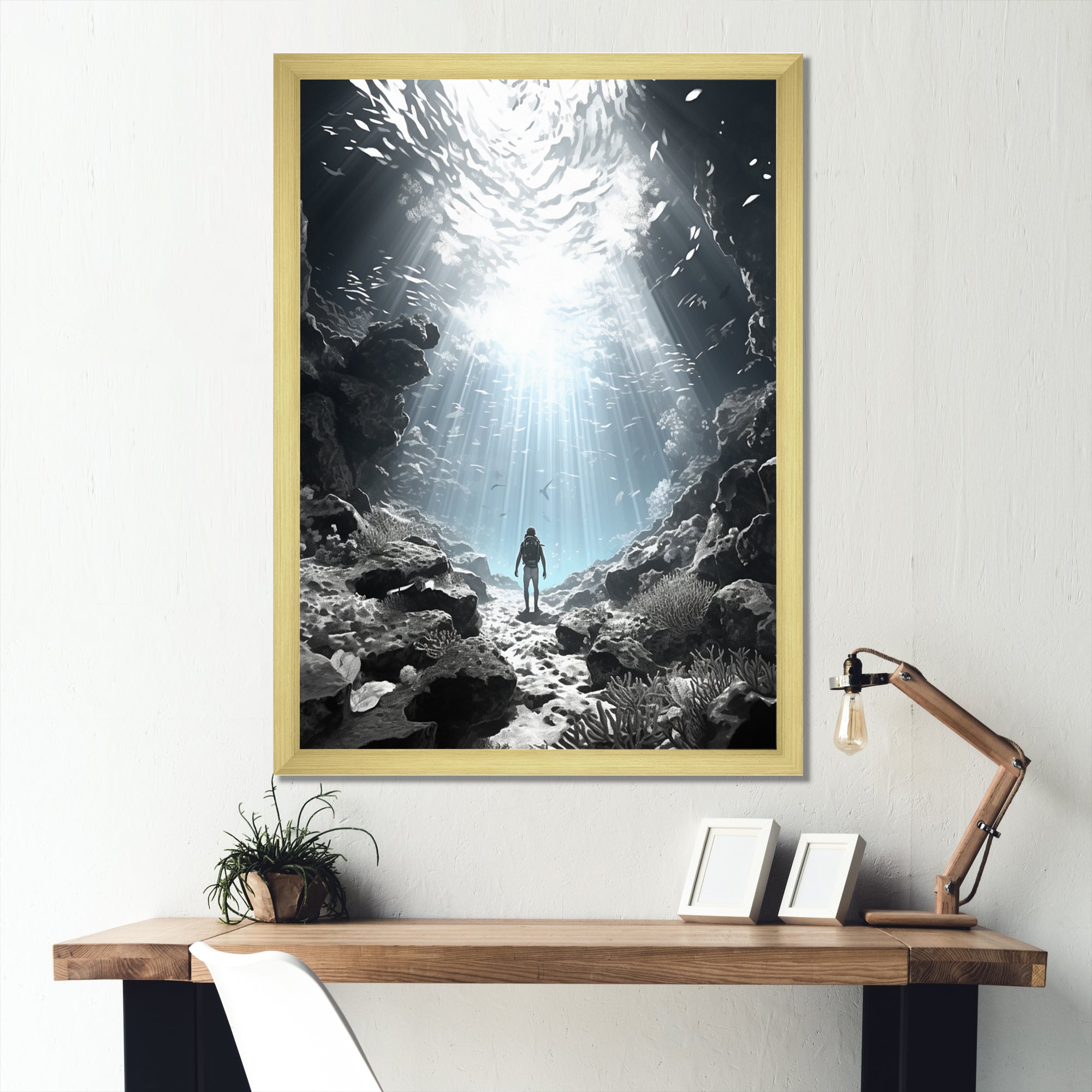 Snorkeling Underwater Adventure I - Snorkeling Canvas Wall Art