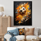 Soccer Abstract Striker - Soccer Canvas Wall Art