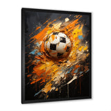 Soccer Abstract Striker - Soccer Canvas Wall Art