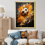Soccer Abstract Striker - Soccer Canvas Wall Art