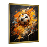 Soccer Abstract Striker - Soccer Canvas Wall Art