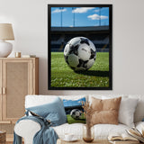 Soccer Ball Of Shadows I - Soccer Canvas Wall Art