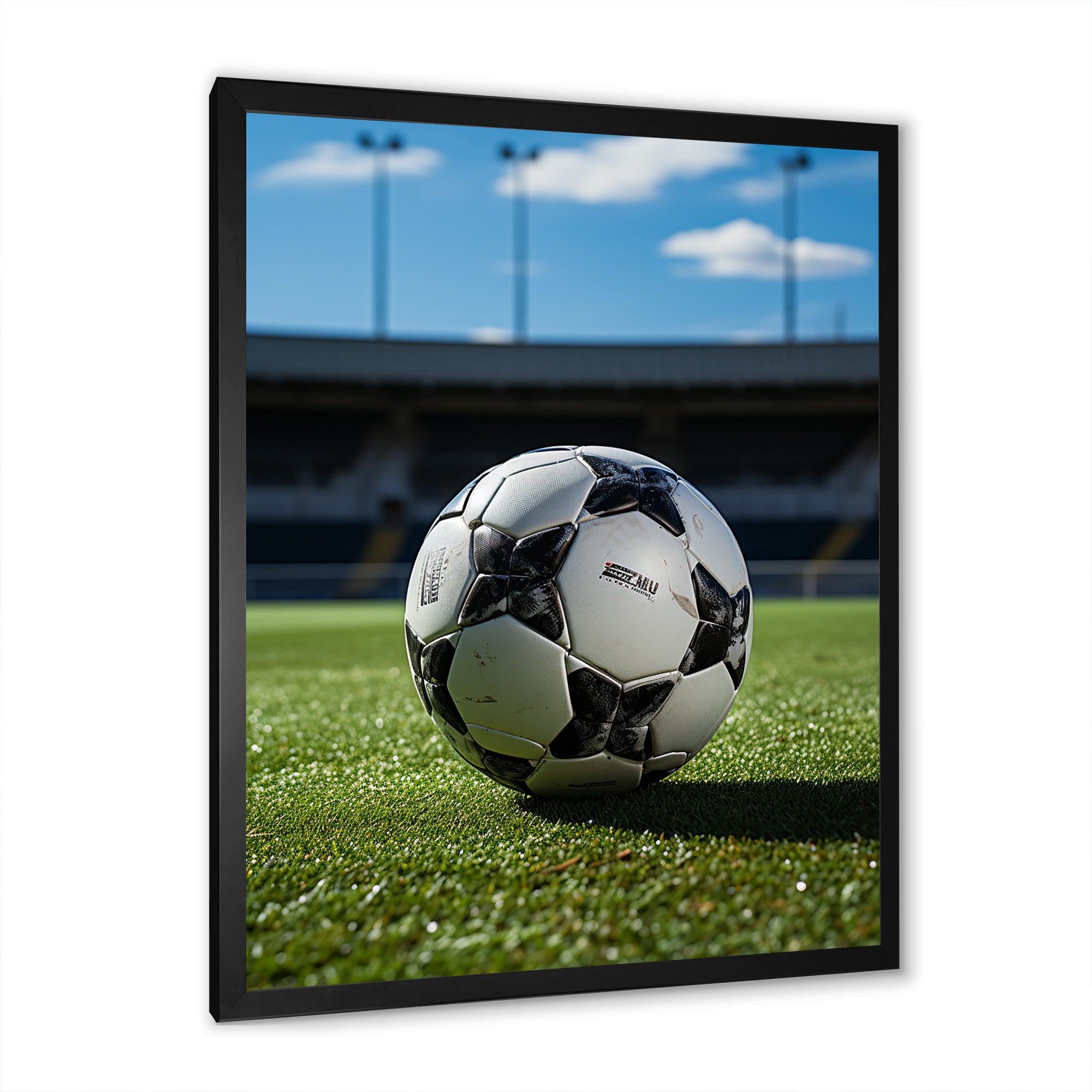 Soccer Ball Of Shadows I - Soccer Canvas Wall Art