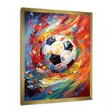 Abstract Soccer Energy - Soccer Canvas Wall Art