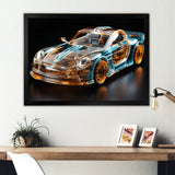 Sophisticated Stylish Glass Supercar I - Car Exotic Canvas Wall Art