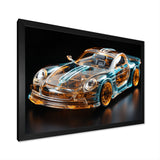 Sophisticated Stylish Glass Supercar I - Car Exotic Canvas Wall Art