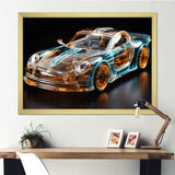 Sophisticated Stylish Glass Supercar I - Car Exotic Canvas Wall Art