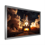 Space Shuttle Captivating Night Launch I - Space Shuttle Canvas Wall Art