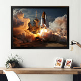 Space Shuttle Delicate Maneuvering - Space Shuttle Canvas Wall Art