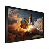 Space Shuttle Delicate Maneuvering - Space Shuttle Canvas Wall Art