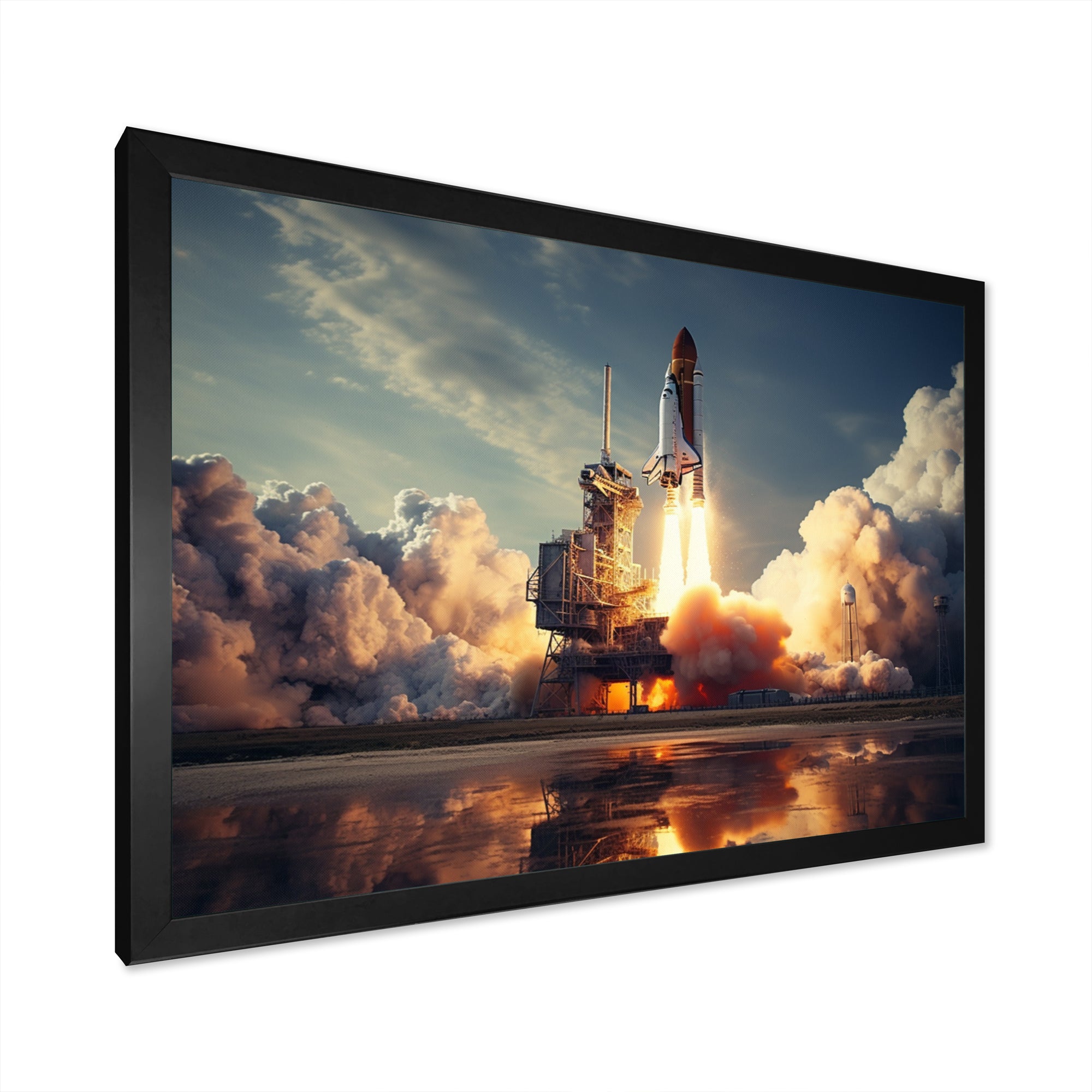 Space Shuttle Epic Launch I - Space Shuttle Canvas Wall Art