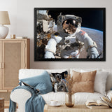 Space Astronauts Extravehicular Activities - Space Shuttle Canvas Wall Art