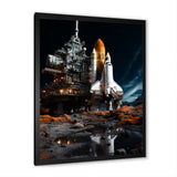Space Shuttle Moonlit Rendezvous I - Space Shuttle Canvas Wall Art