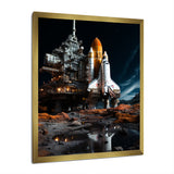 Space Shuttle Moonlit Rendezvous I - Space Shuttle Canvas Wall Art