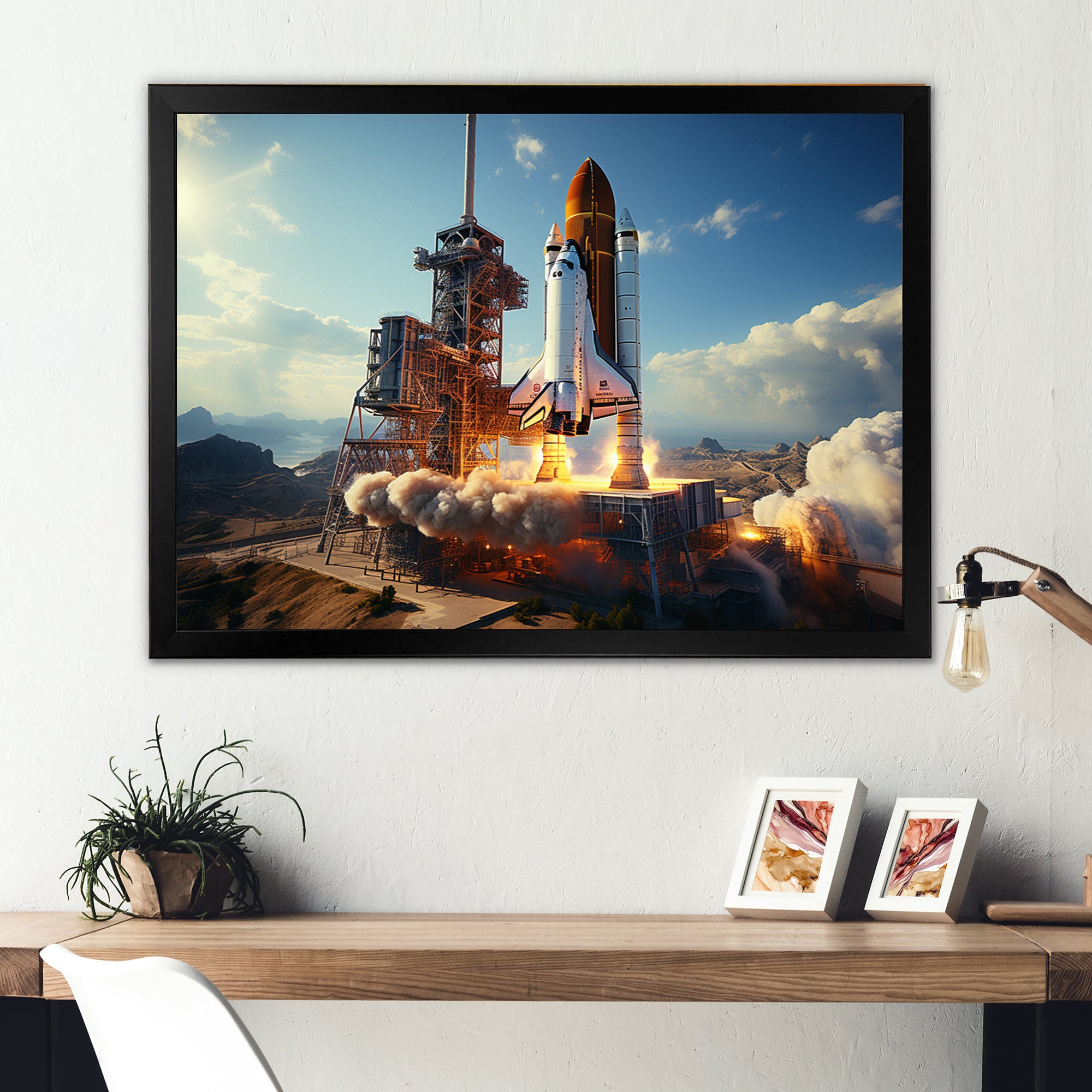Space Shuttle Payload Deployment I - Space Shuttle Canvas Wall Art