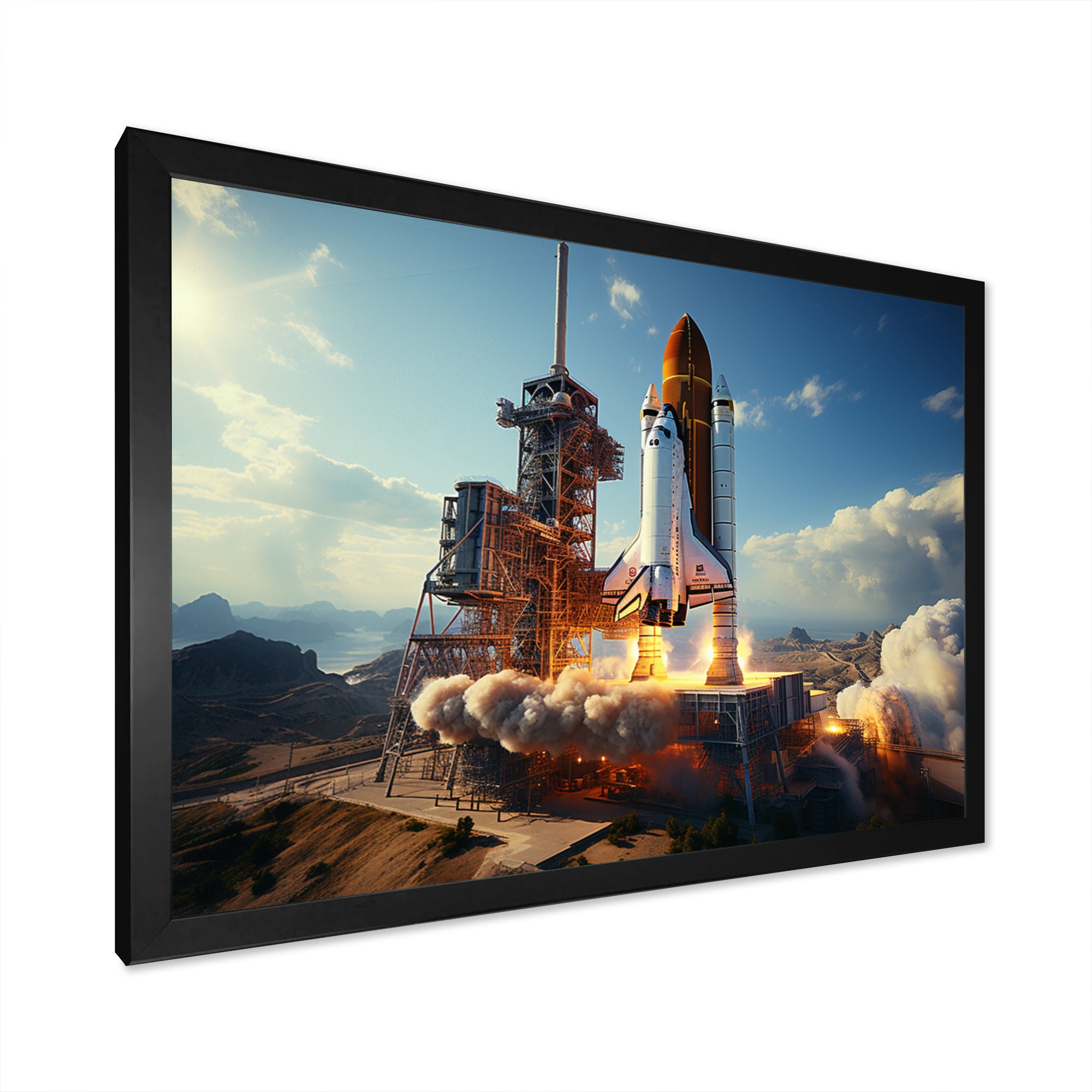Space Shuttle Payload Deployment I - Space Shuttle Canvas Wall Art
