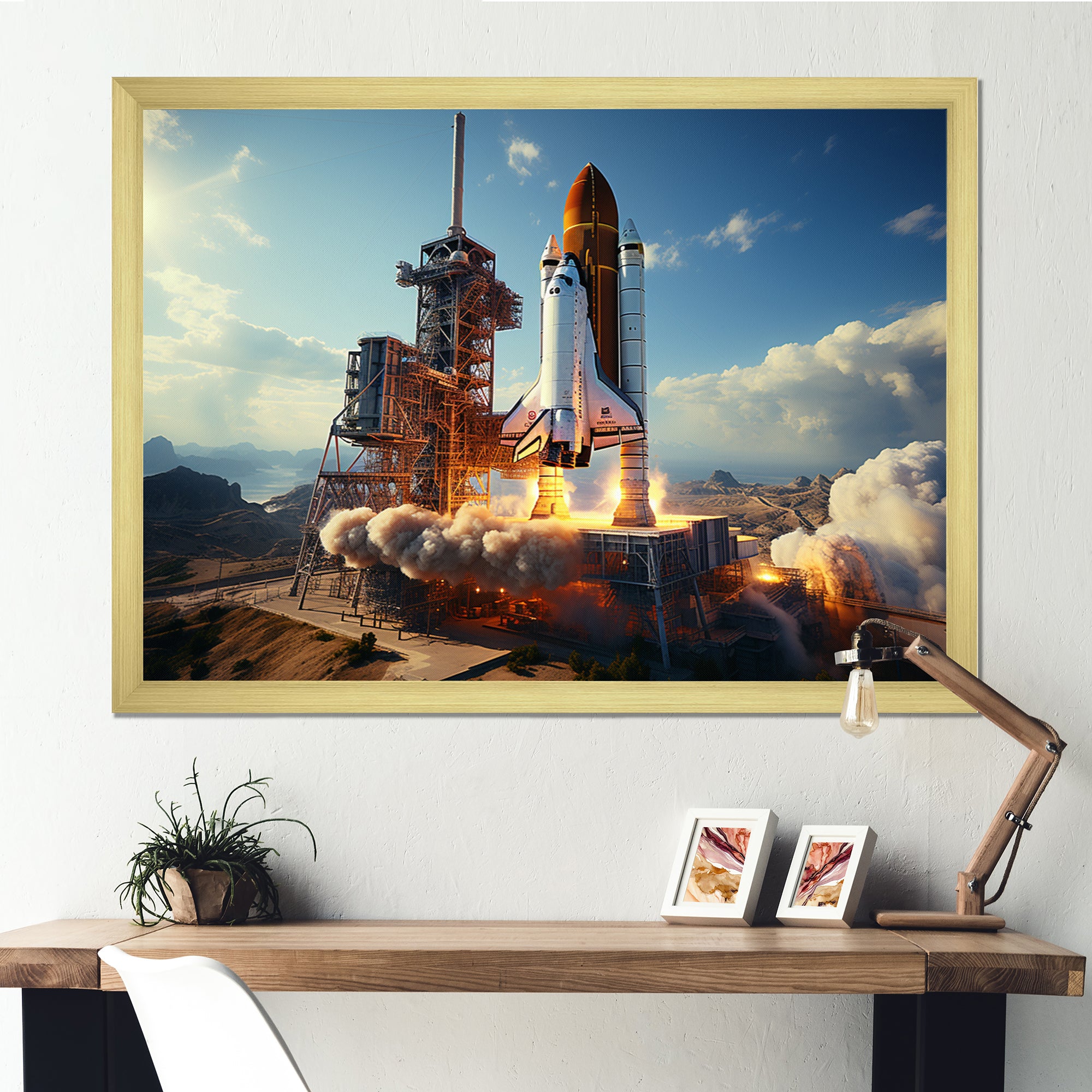 Space Shuttle Payload Deployment I - Space Shuttle Canvas Wall Art