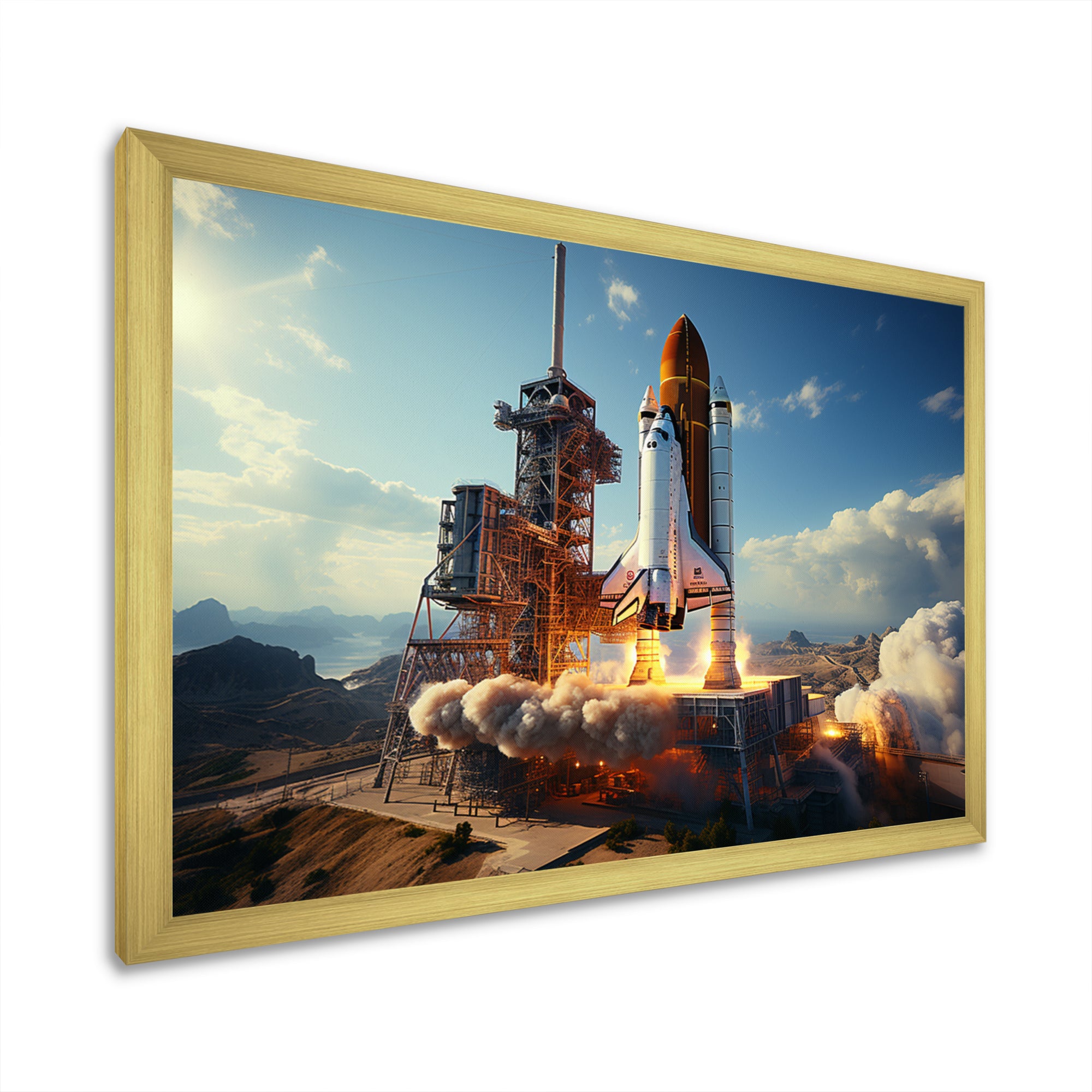 Space Shuttle Payload Deployment I - Space Shuttle Canvas Wall Art