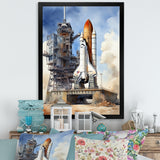 Space Shuttle Launch I - Space Shuttle Canvas Wall Art