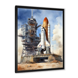 Space Shuttle Launch I - Space Shuttle Canvas Wall Art