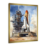 Space Shuttle Launch I - Space Shuttle Canvas Wall Art