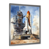 Space Shuttle Launch I - Space Shuttle Canvas Wall Art