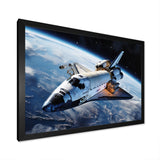 Shuttle In The Space I - Space Shuttle Canvas Wall Art