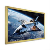 Shuttle In The Space I - Space Shuttle Canvas Wall Art