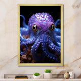 Purple Squid Enigmatic Cephalopod - Squid Wall Art Prints