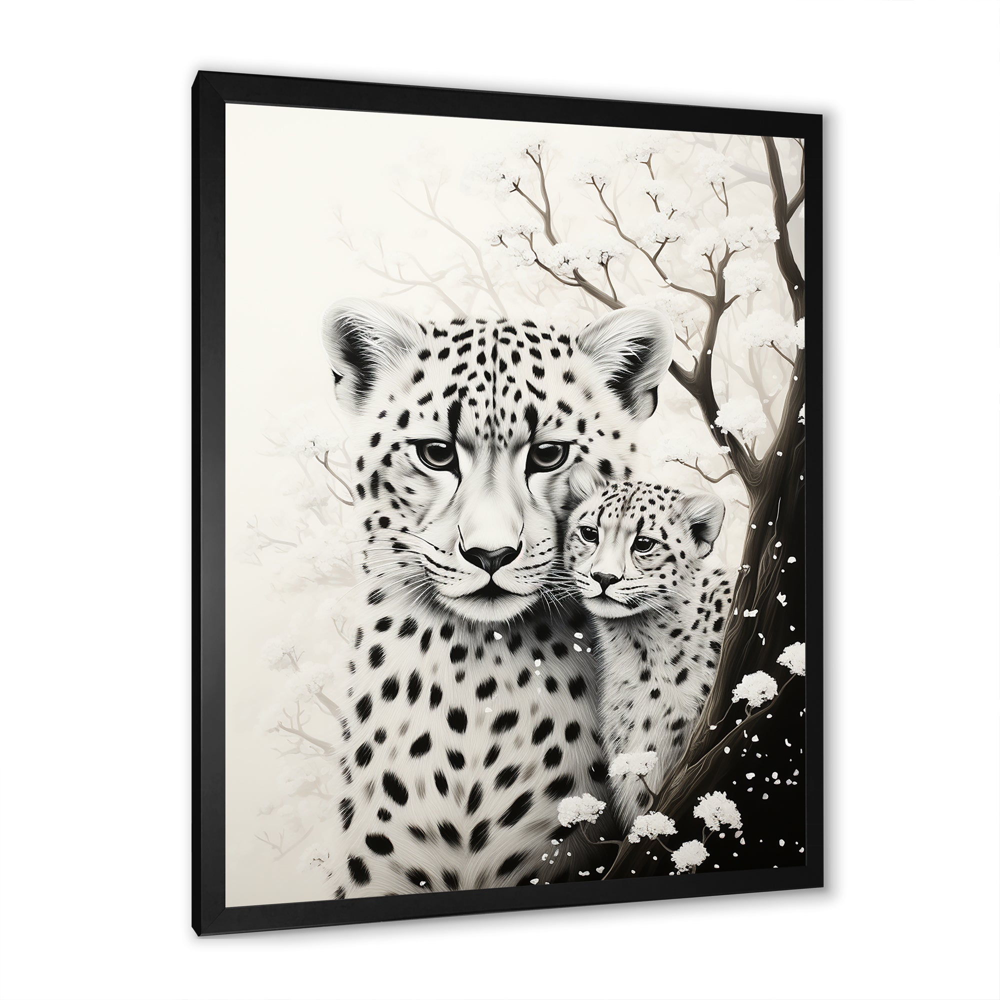 Tiger Harmony In Monochrome - Tiger Wall Art Prints