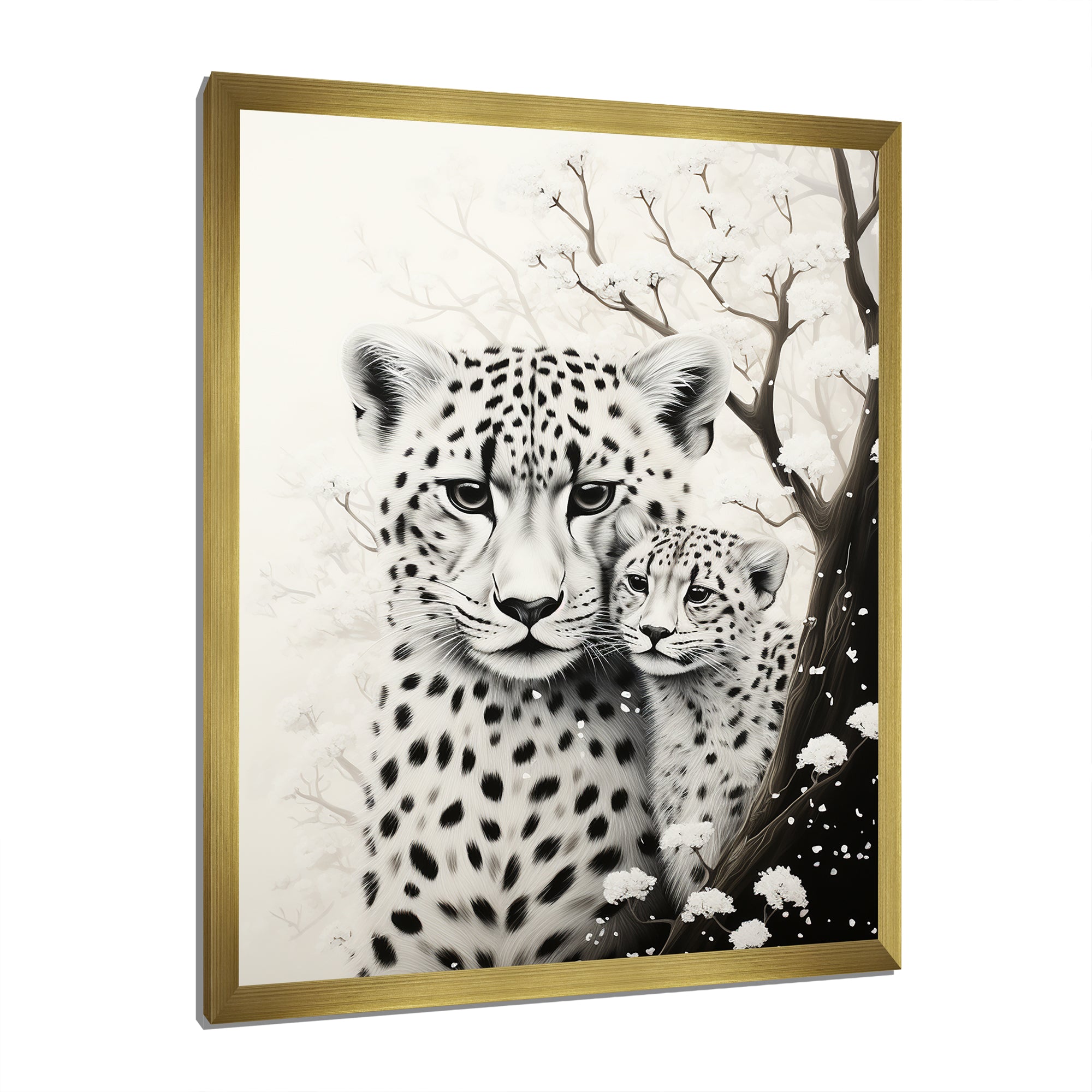Tiger Harmony In Monochrome - Tiger Wall Art Prints