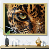 Leopard Eye Closeup Wildlife Encounters - Green Tiger Wall Art