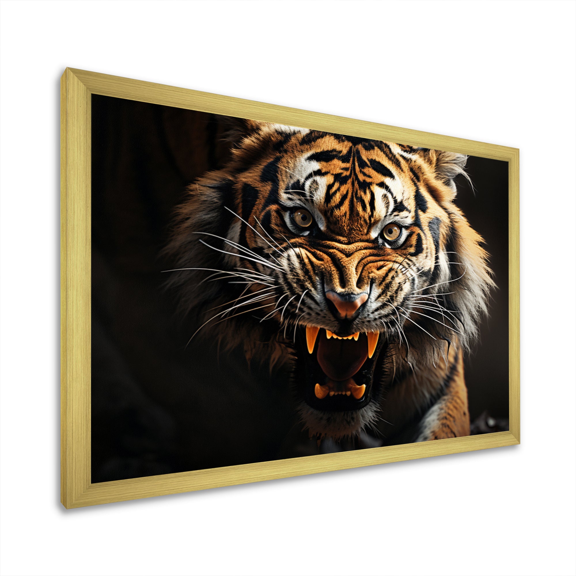 Tiger Roaring Majesty - Tiger Home Decor Art